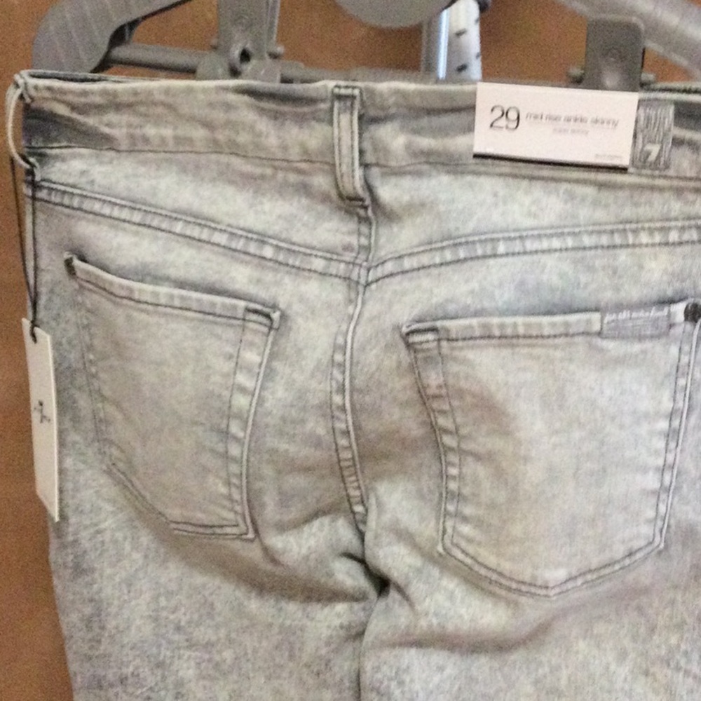 7 for all mankind mid rise ankle skinny